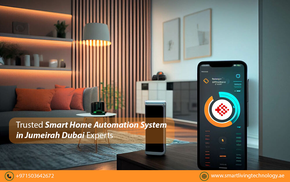 Smart Home Automation System in Dubai with Voice Assistant Integration setup in a modern home