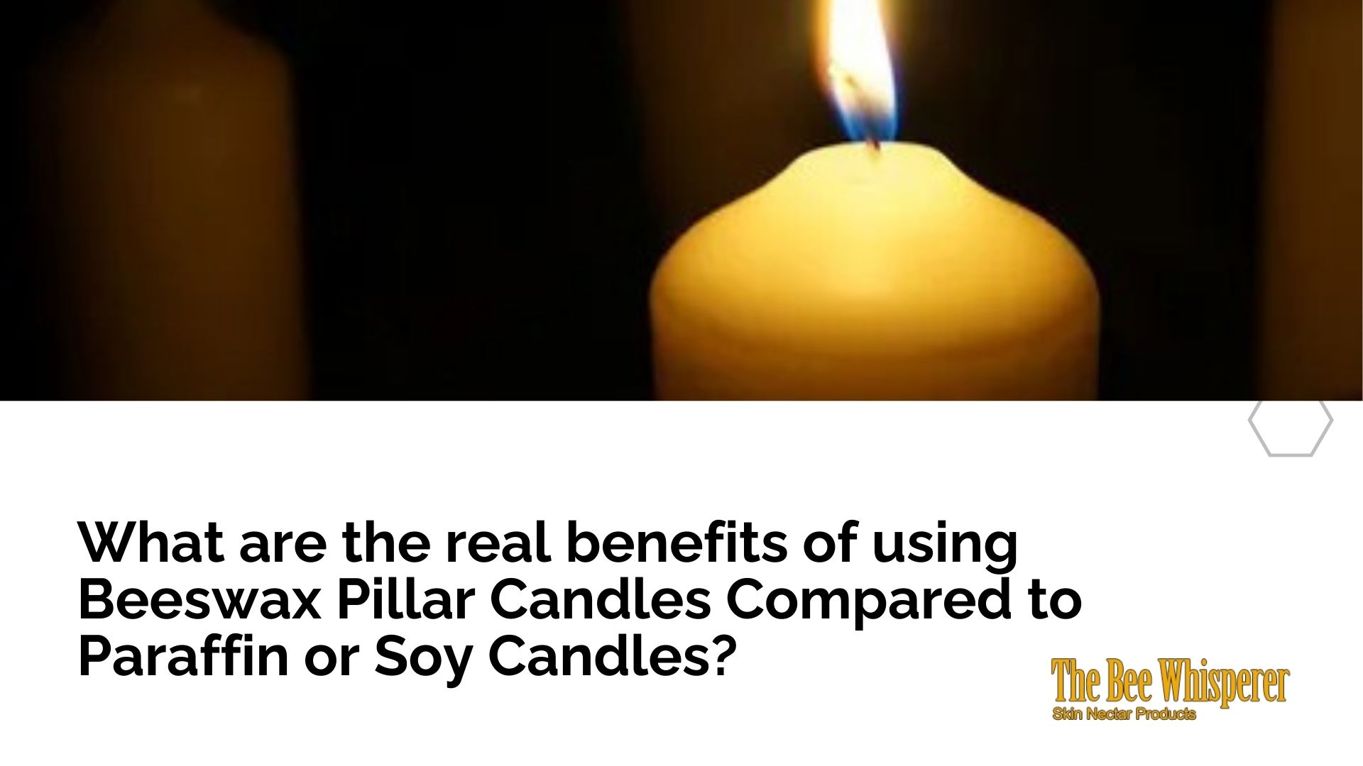 beeswax pillar candles