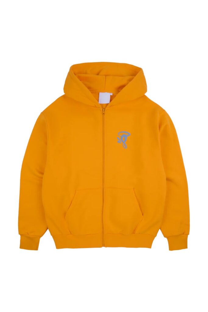SYNA CIRCLE ZIP HOODIE YELLOW