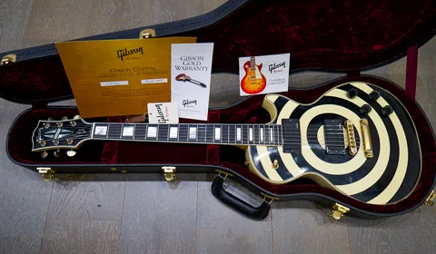 Zakk Wylde Signature Guitars Bullseye, Rebel Flag & Chain Strap Look