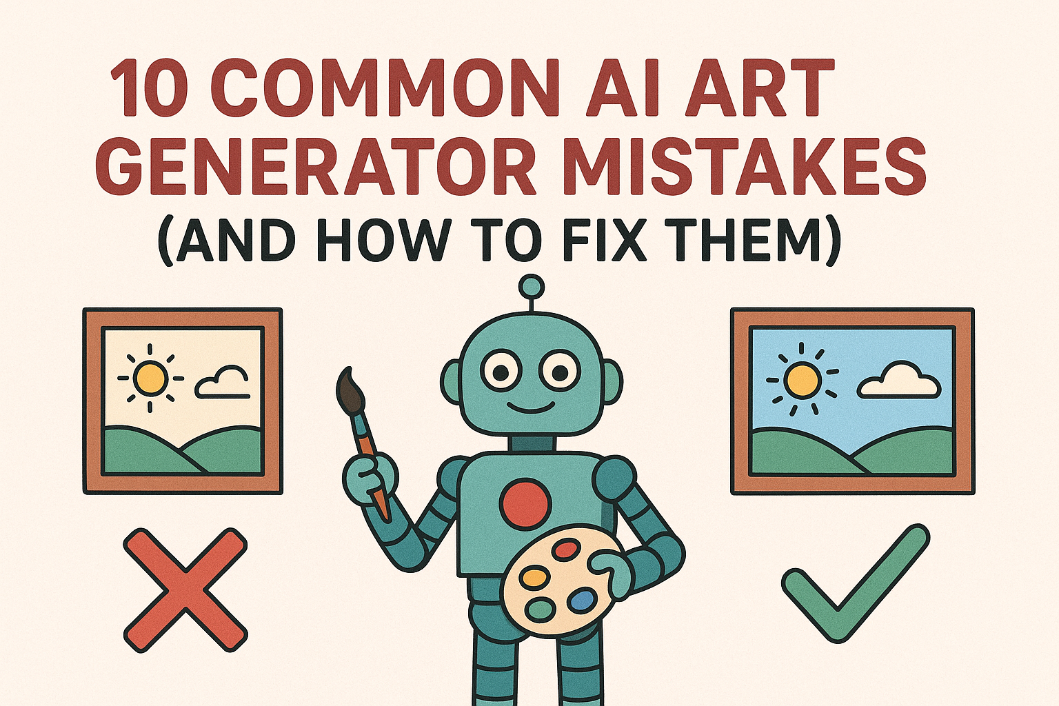 10 Common AI Art Generator Mistakes (And How to Fix Them)