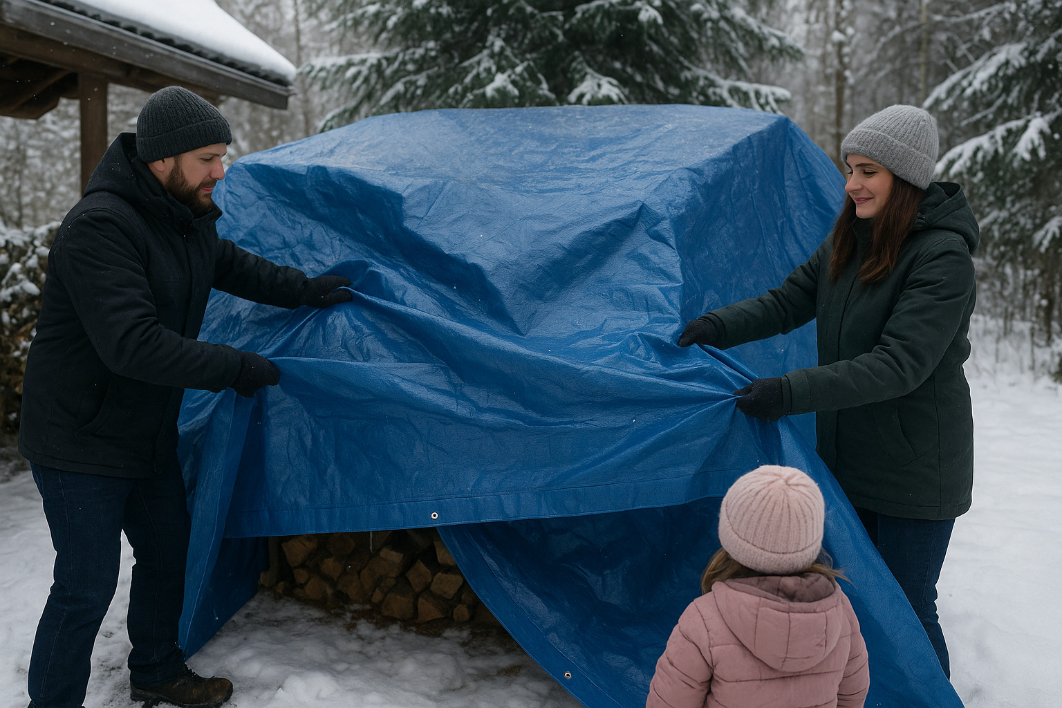 How UK Families Use Tarpaulins for Outdoor Winterproof - Newsglo plastic tarp