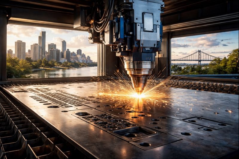 laser cut steel sheet