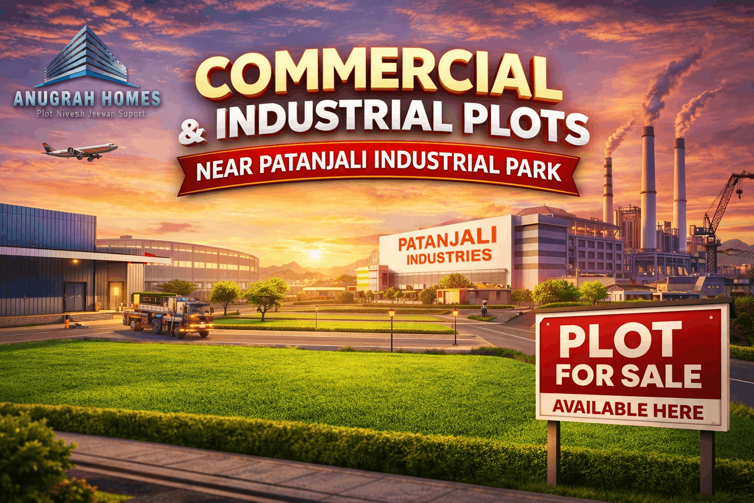 commercial Plots near Patanjali Industrial Park