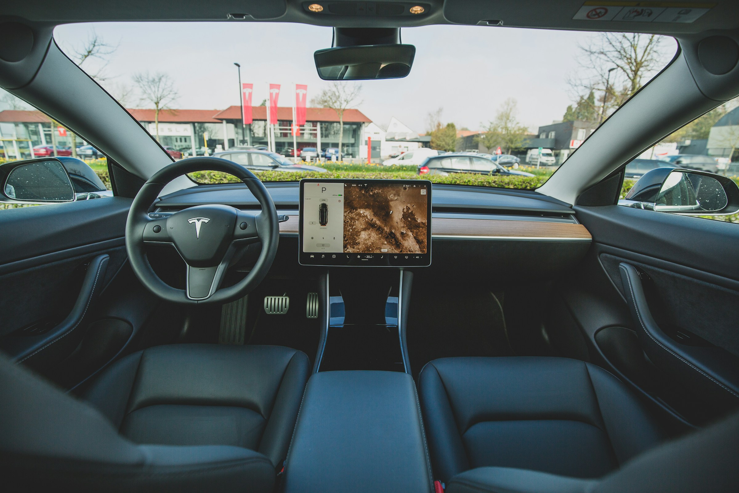 tesla's dashboard