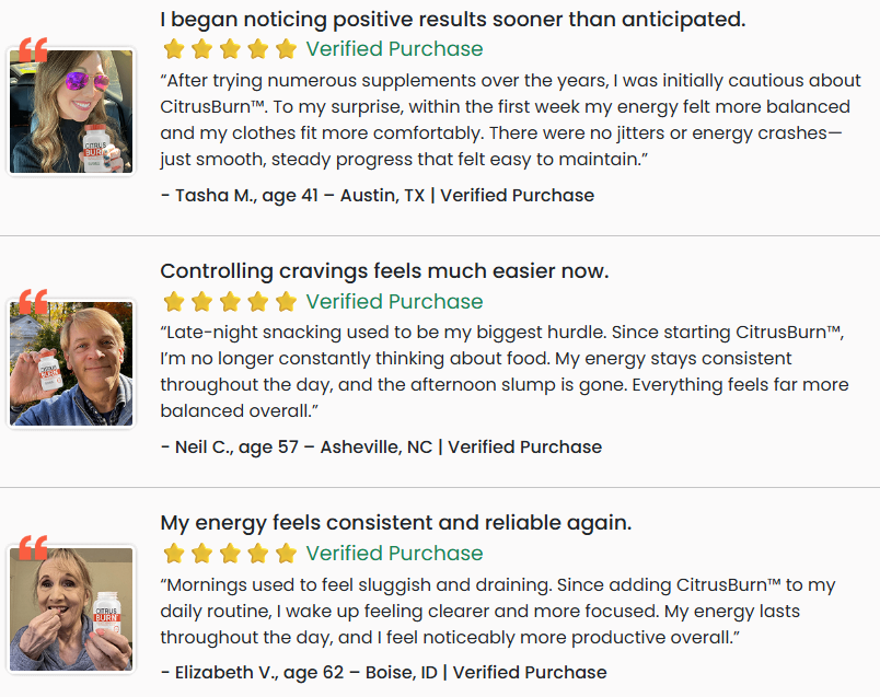 CitrusBurn Reviews 2026: Scam or Legit? Weight Loss Verdict - Newsglo citrusburn-testimonials
