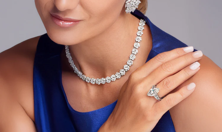 diamond tennis necklace