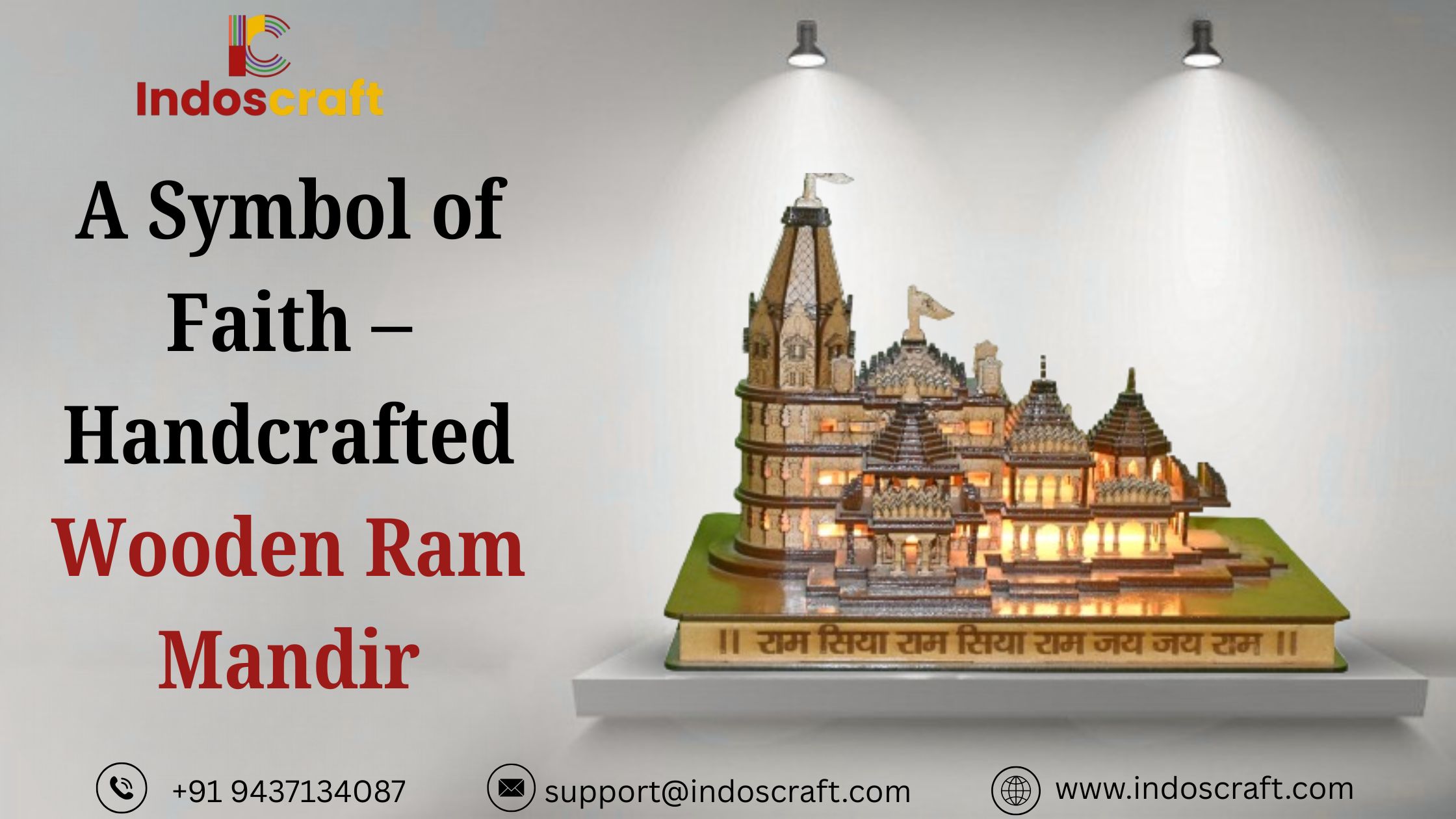 A Symbol of Faith – Handcrafted Wooden Ram Mandir - Newsglo