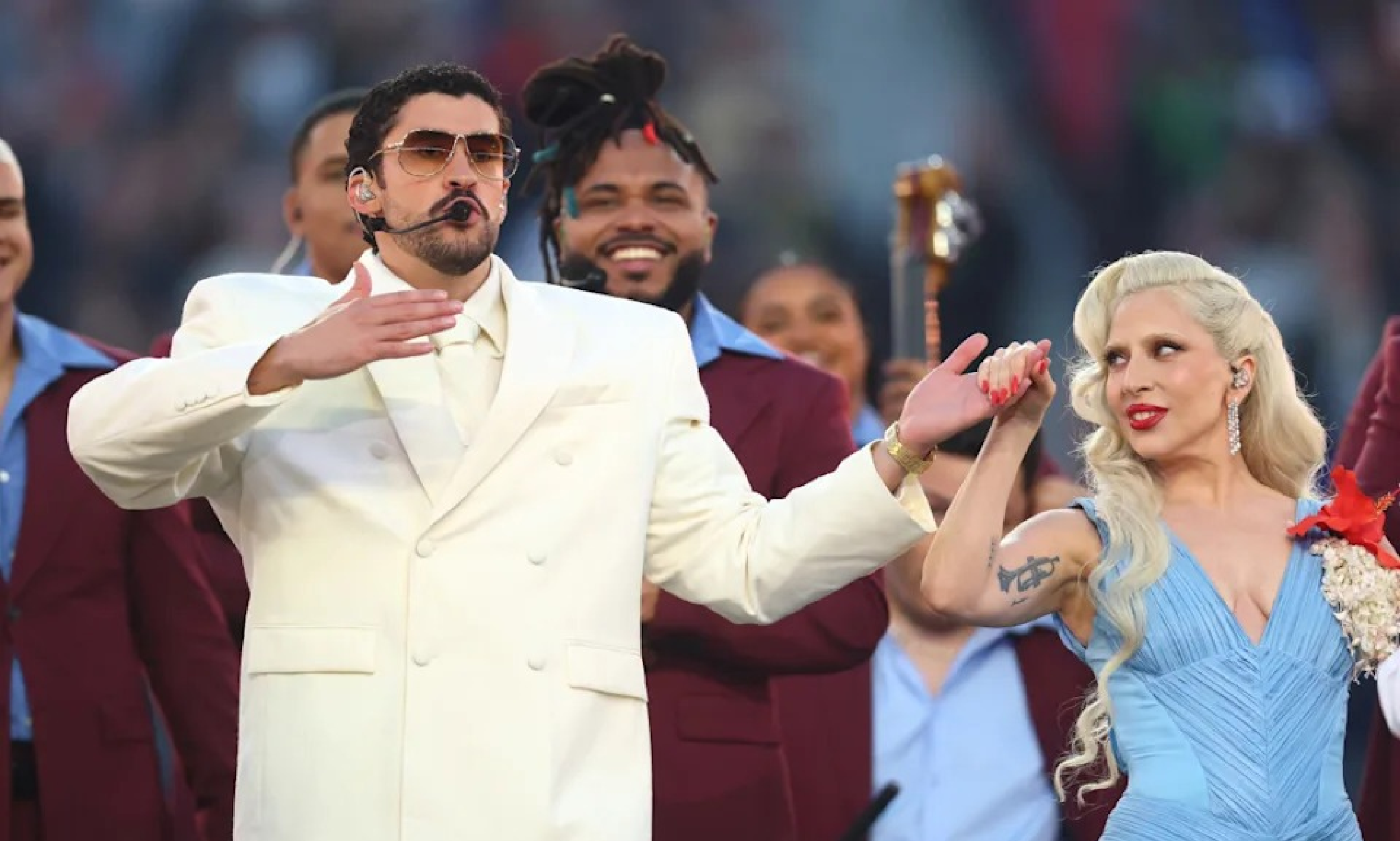 Bad Bunny and Lady Gaga Serve Iconic Fashion Moments at Super Bowl LX Halftime Show - Newsglo