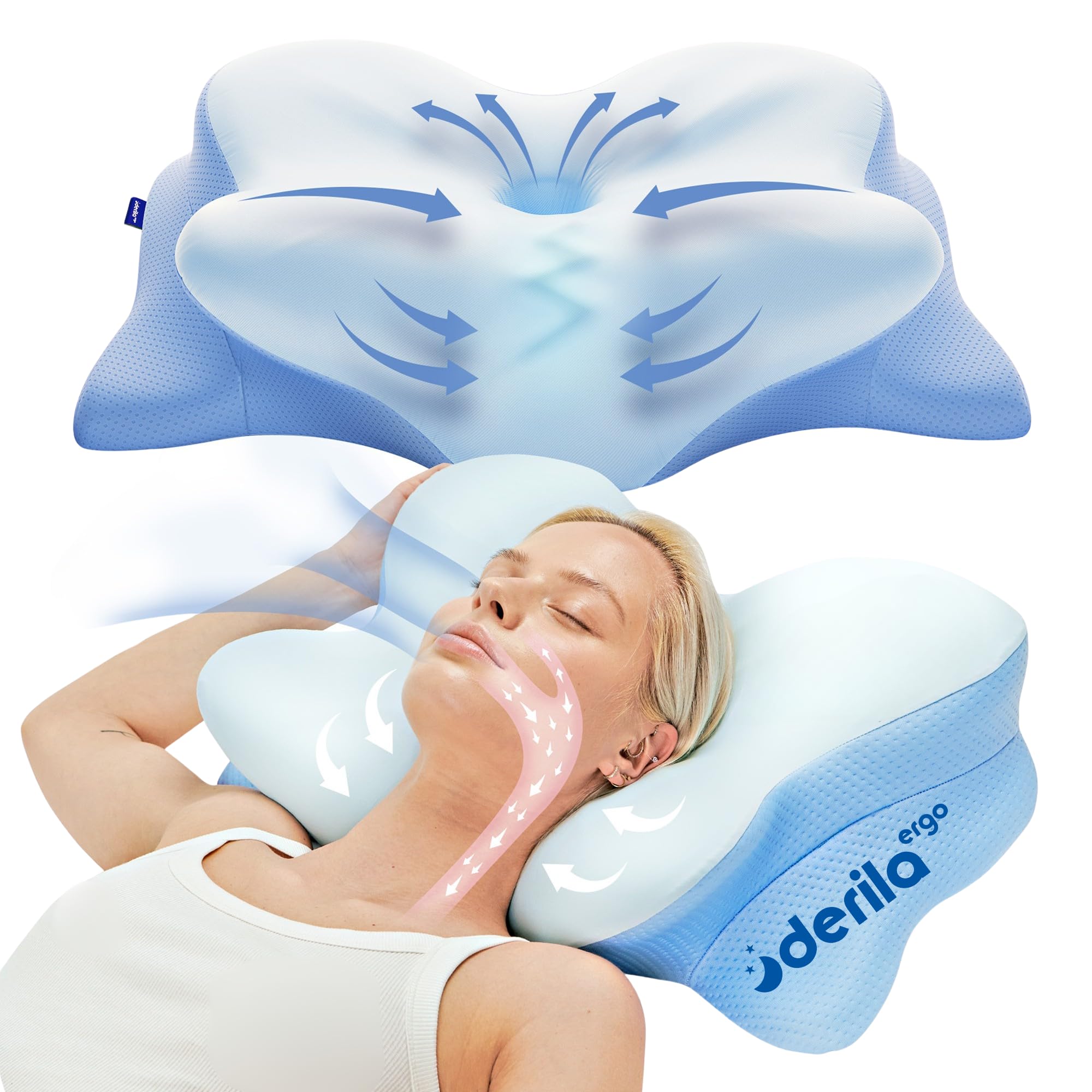 Derila Ergo Pillow™ – Scientifically Designed Comfort for Deeper, Healthier Sleep - Newsglo Derila Ergo Pillow