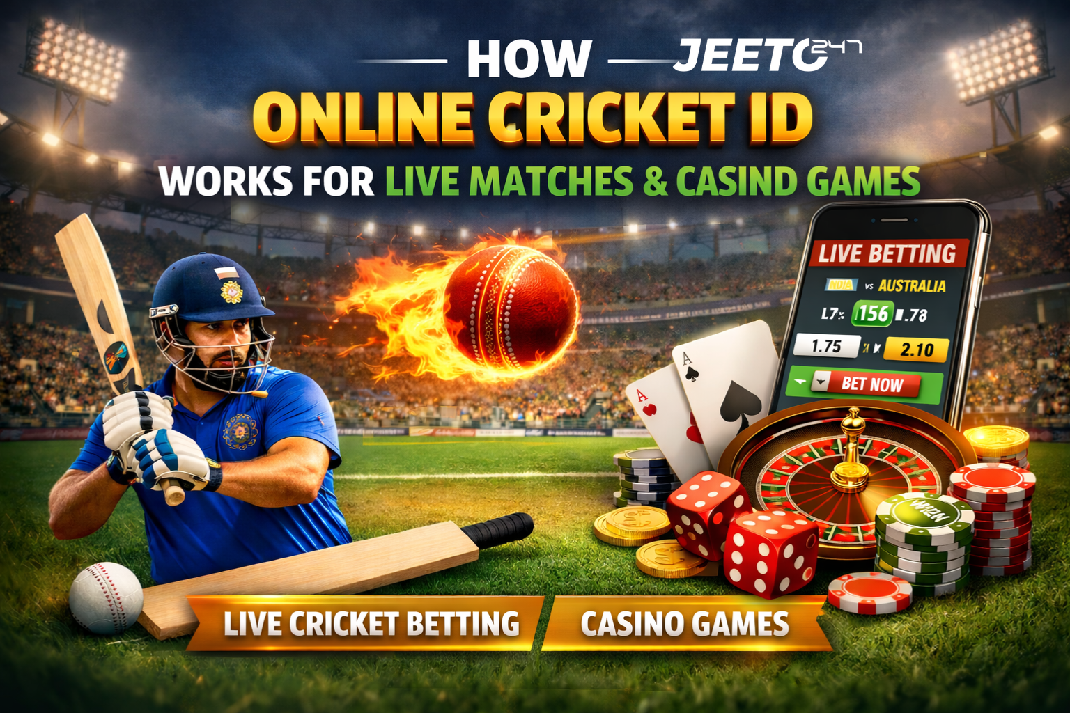 How Online Cricket ID Works for Live Matches & Casino Games - Newsglo